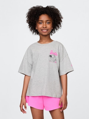 バービー オーバーサイズ グラフィックTシャツ (キッズ)