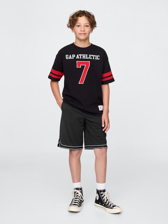 GapFit 8.5インチ メッシュ プルオン ショートパンツ (キッズ)-0