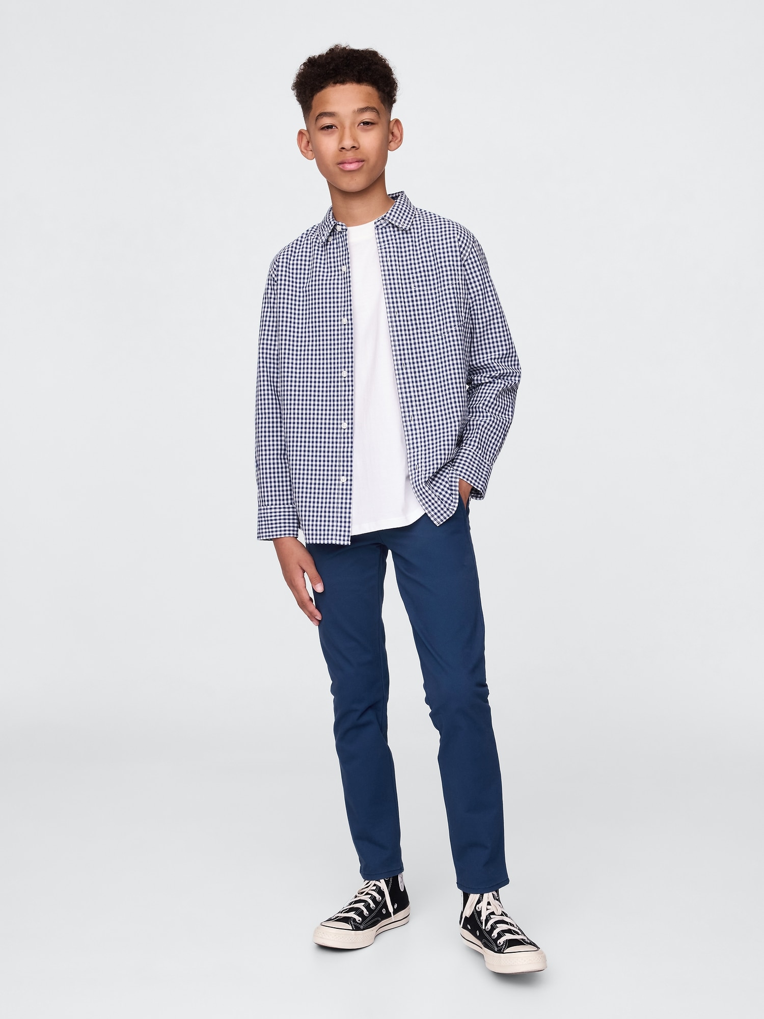 Kids Uniform Skinny Khakis