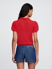 Gap × DÔEN リネンブレンド クロップドカーディガン-2