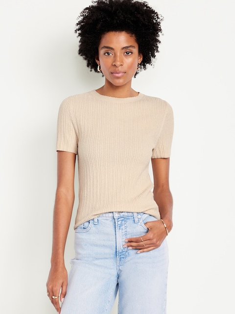 Textured Bouclé T-Shirt