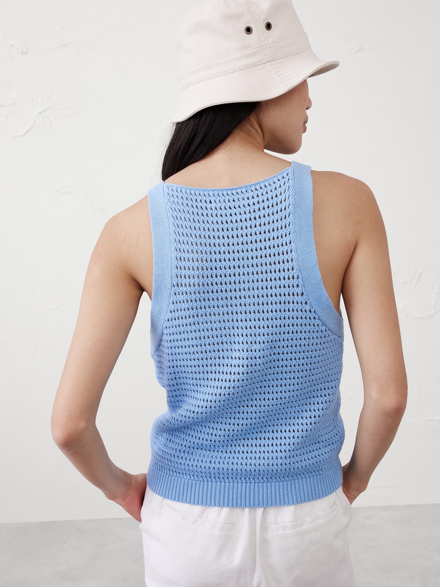 Open Stitch Sweater Tank | Banana Republic Factory