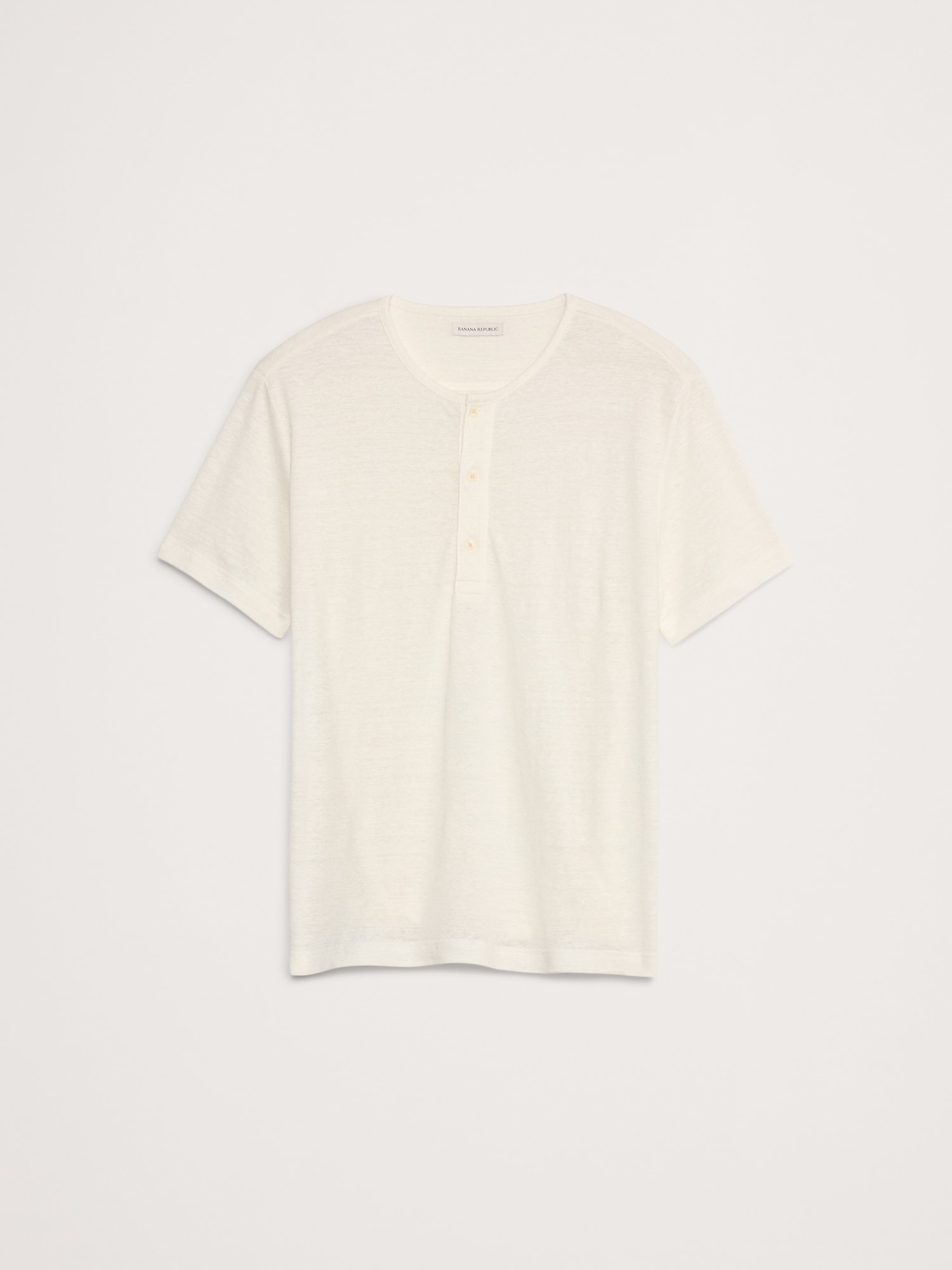 リネン ヘンリーネックTシャツ-3