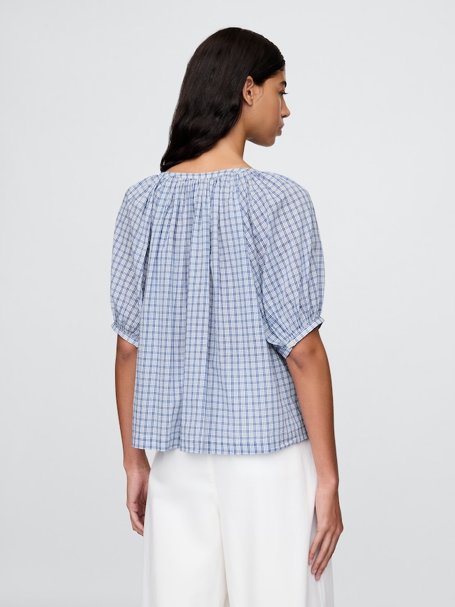 Gap × DÔEN ギンガムチェック トップス-2