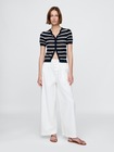 Gap × DÔEN リネンブレンド ポインテール クロップドカーディガン-1