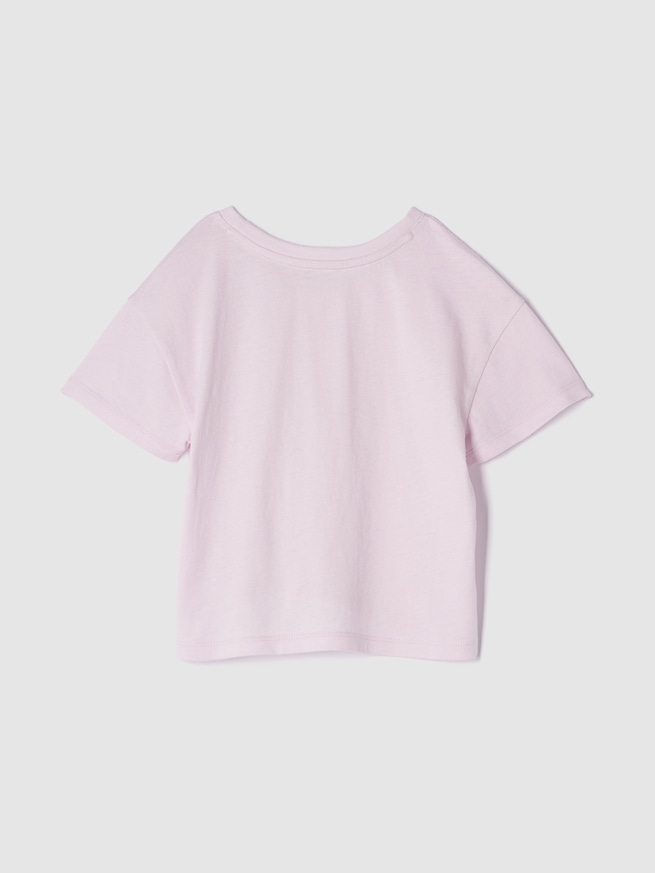 babyGap リラックス 裾結び グラフィックTシャツ-1
