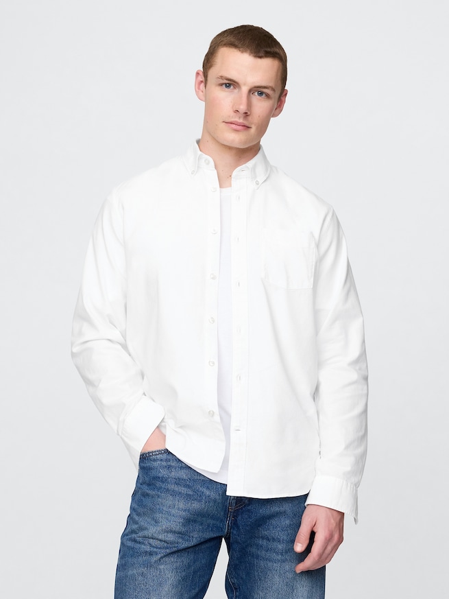 オックスフォード ボタンダウンシャツ-0