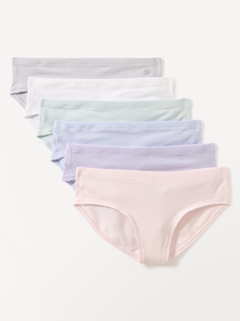 Athleta Girl Right Moves Cotton Bikini Underwear 6-Pack
