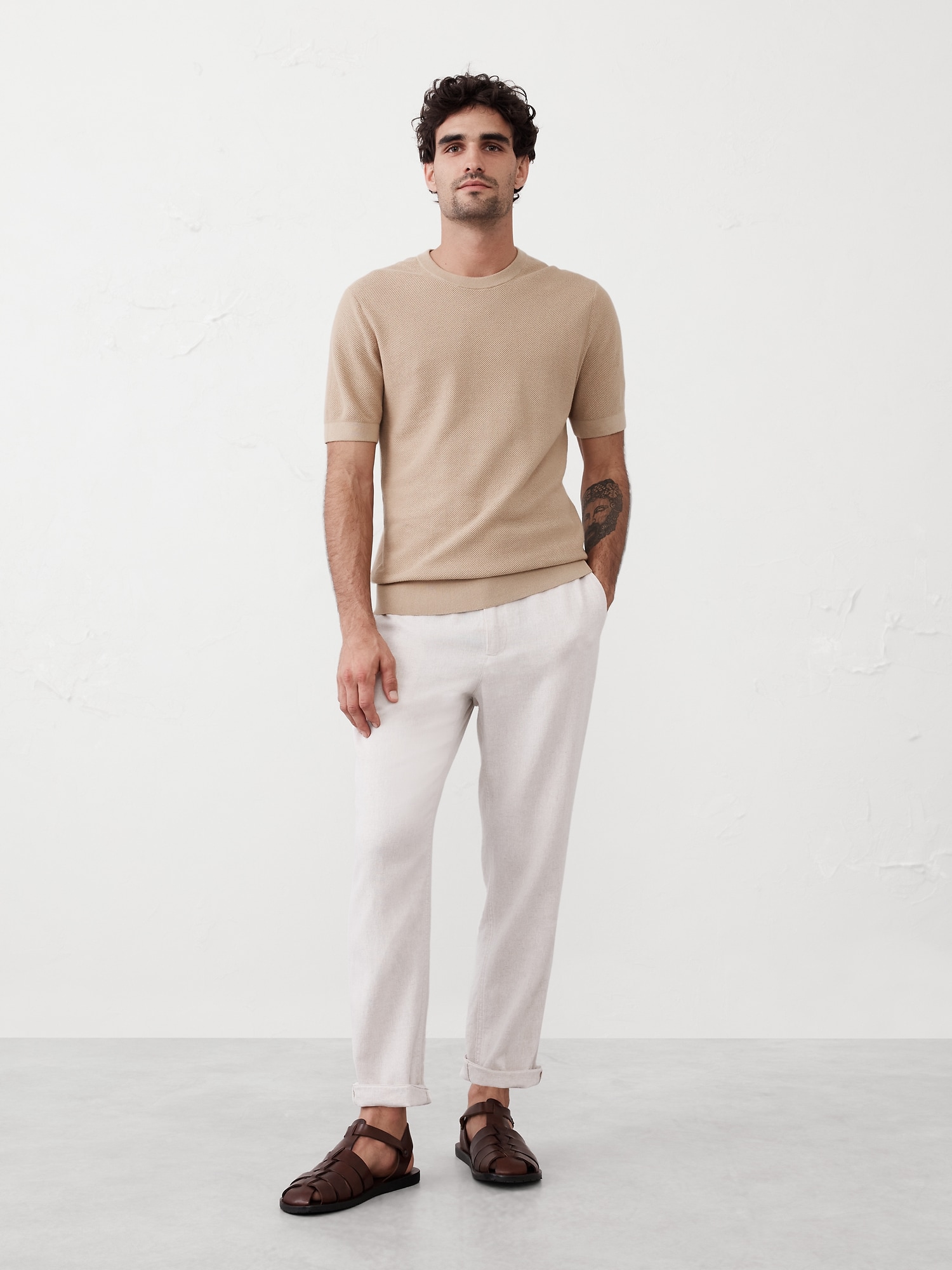 Textured Sweater T-Shirt