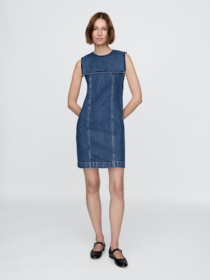 Gap × DÔEN デニム セーラー ミニワンピース