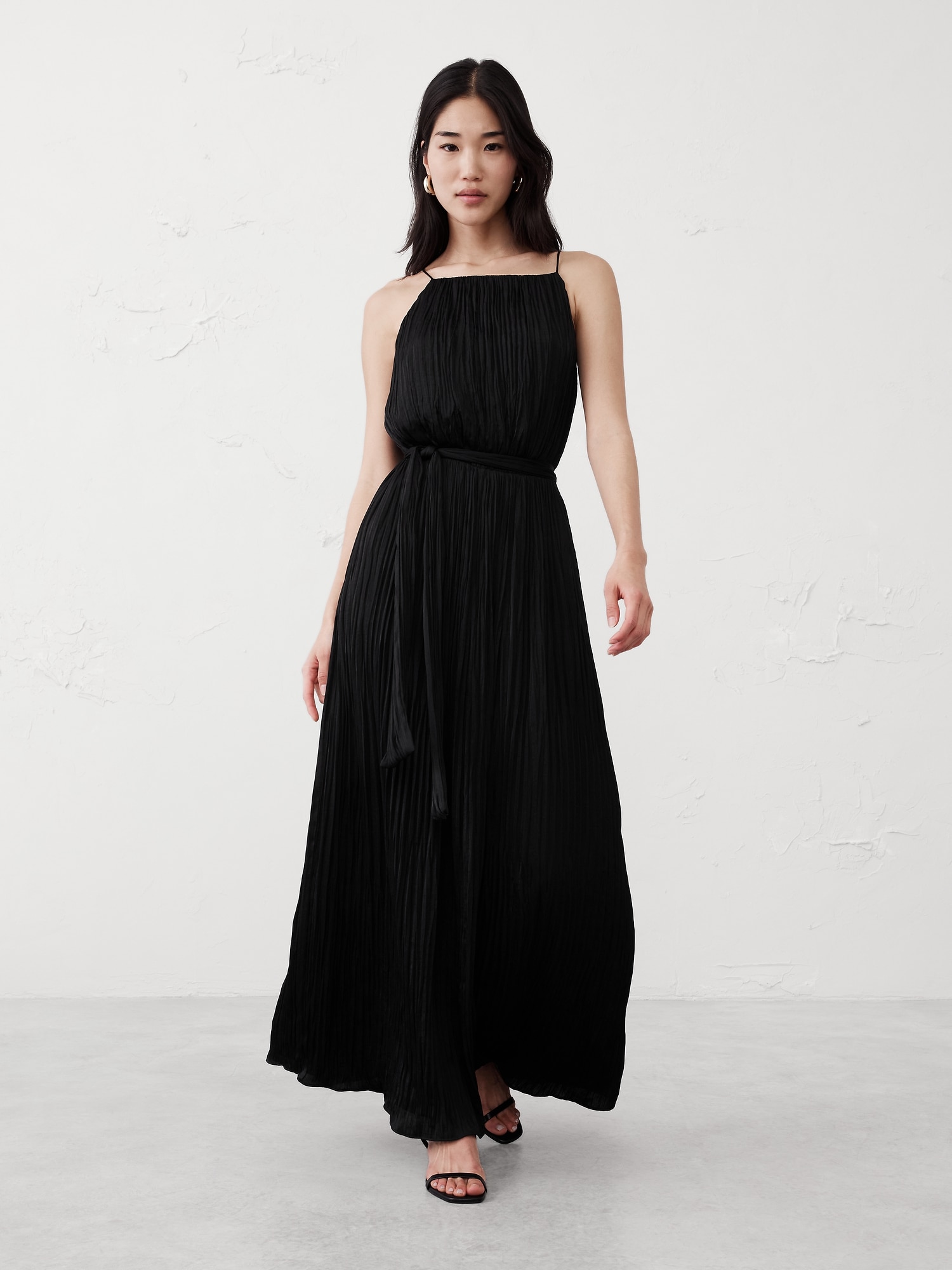 Fine-Gathers Maxi Dress