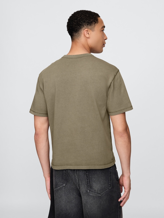 ヘビーウェイト クロップドTシャツ-2