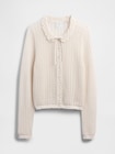 Gap × DÔEN リネンブレンド ポインテールカーディガン-5