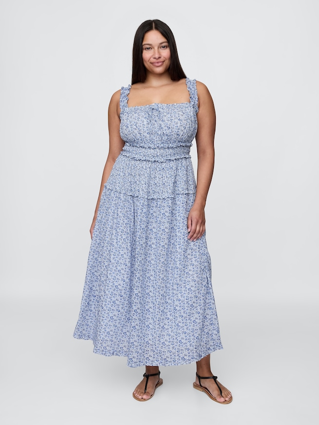 Gap x DÔEN フローラル ミディワンピース-5