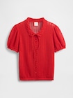 Gap × DÔEN リネンブレンド クロップドカーディガン-5