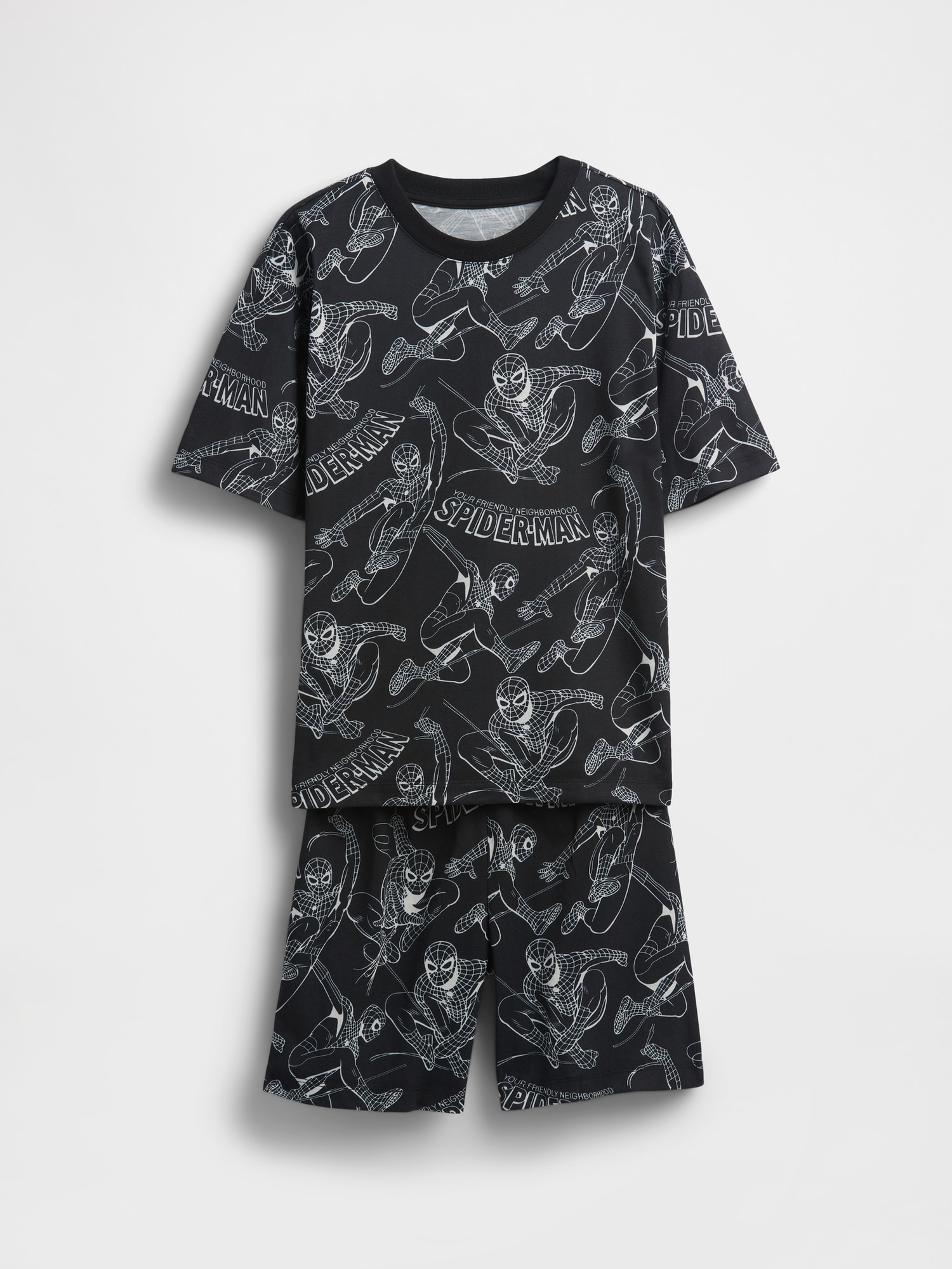 Gap マーベル スパイダーマン リサイクル パジャマショートパンツセット (キッズ) Gap マーベル スパイダーマン リサイクル パジャマショートパンツセット (キッズ)