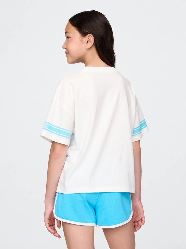 バーシティスタイル ジャージー Tシャツ (キッズ)-2