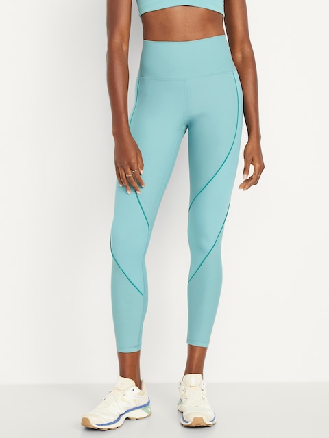 LEGGING POWERSOFT CÔTELÉ À TAILLE HAUTE, LONGUEUR 7/8