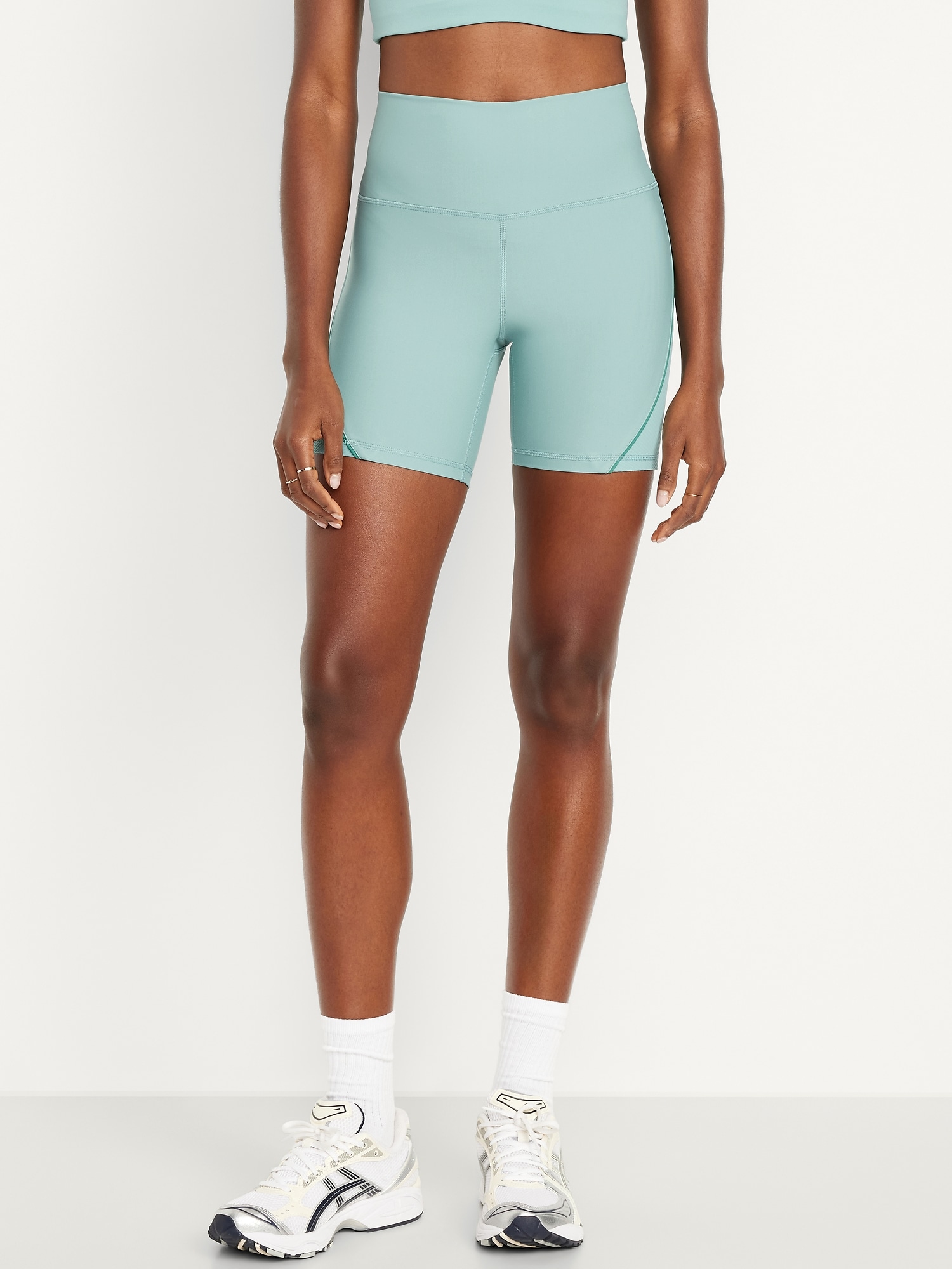 High-Waisted PowerSoft Biker Shorts -- 6-inch inseam