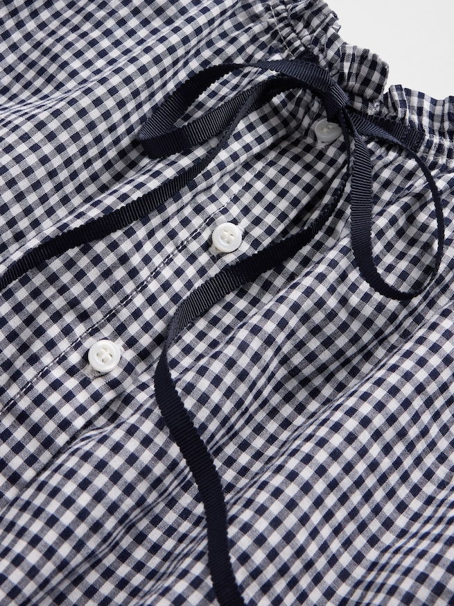 Gap × DÔEN ギンガムチェック クロップド タンクトップ-4