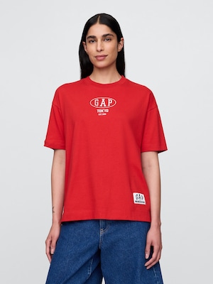 30th アニバーサリー オーバーサイズ GAPロゴTシャツ