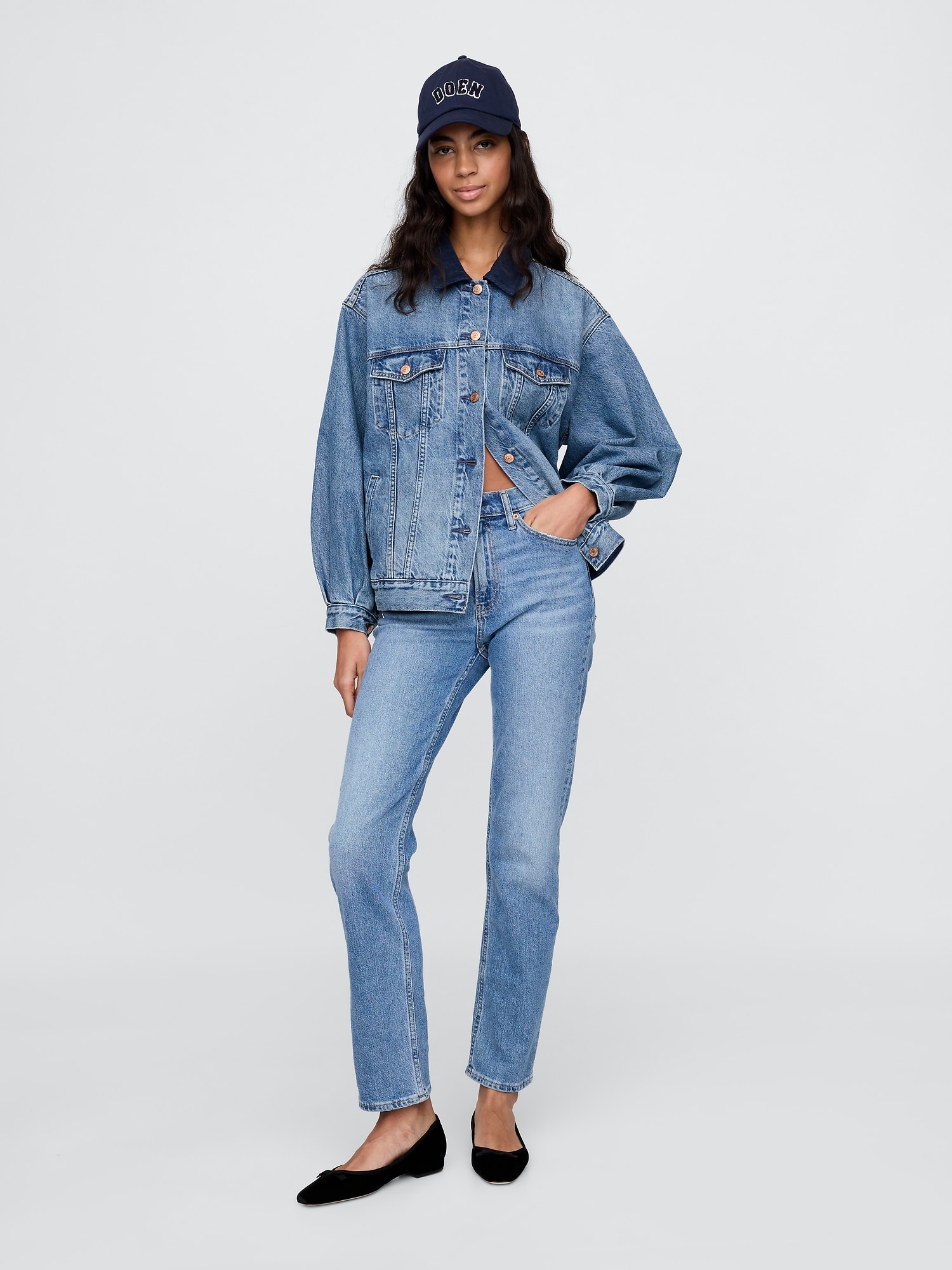 Gap × DÔEN オーバーサイズ アイコンデニムジャケット-4