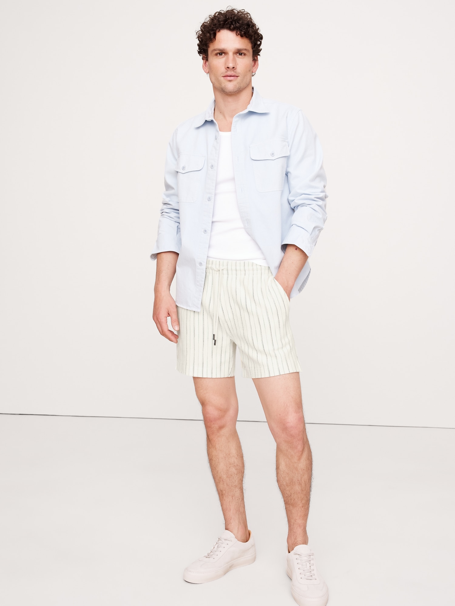 5" Jacquard Stripe Pull-On Short