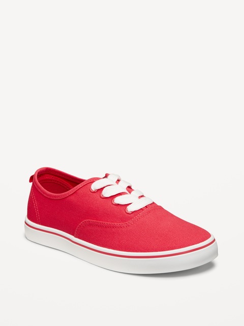 Canvas Lace-Up Sneakers for Girls