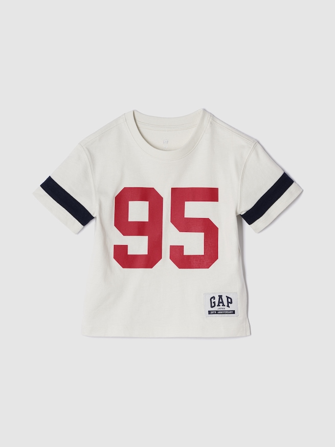 30th アニバーサリー GAPロゴ ジャージーTシャツ (幼児・ベビー)-0