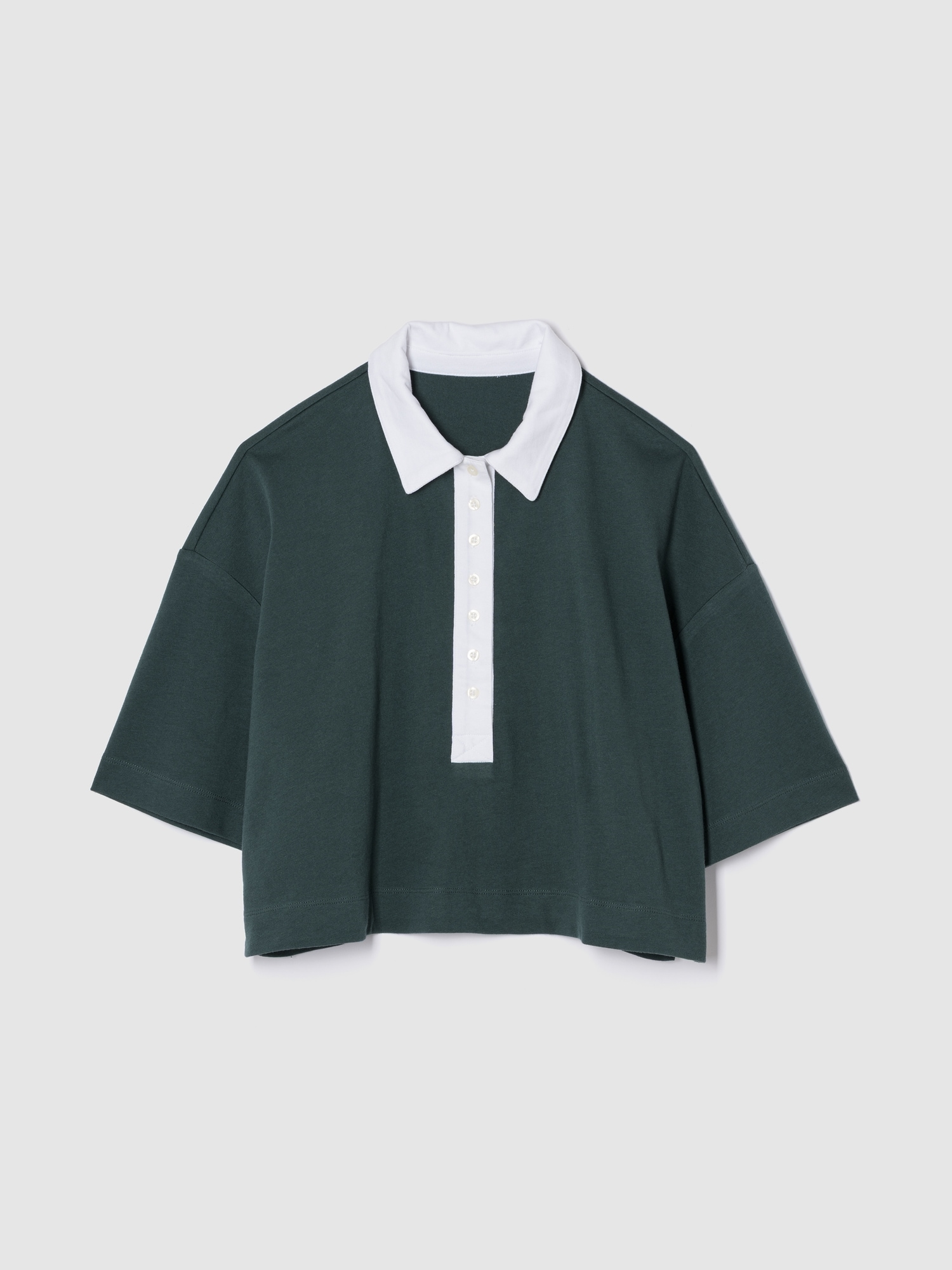 Gap オーガニックコットン ヴィンテージソフト クロップドポロシャツ Gap オーガニックコットン ヴィンテージソフト クロップドポロシャツ