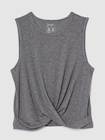 GapFit ブリーズ ツイストフロント タンクトップ-0