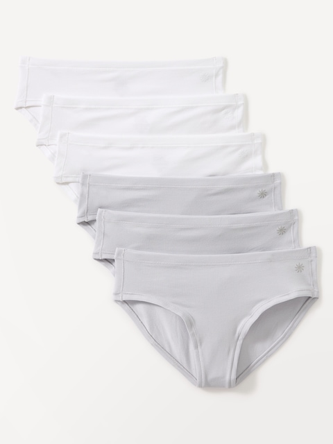 Athleta Girl Right Moves Cotton Bikini Underwear 6-Pack