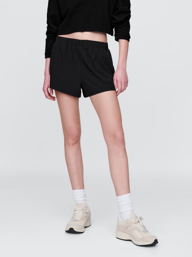 GapFit ミッドライズ ランニング ショートパンツ-2