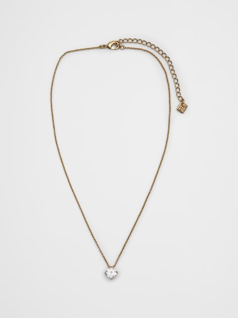 Cubic Zirconia Solitaire Necklace