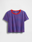 オーガニックコットン ヴィンテージソフト クロップドTシャツ-4