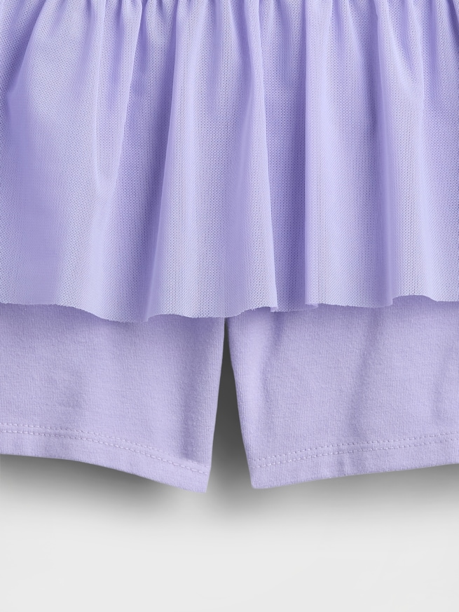 メッシュ イージーウエスト ミニスカート・スコート (キッズ)-3