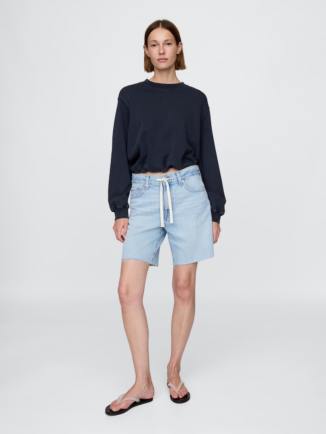 ヘビーウェイト フレンチテリー バブルヘム スウェットシャツ-1