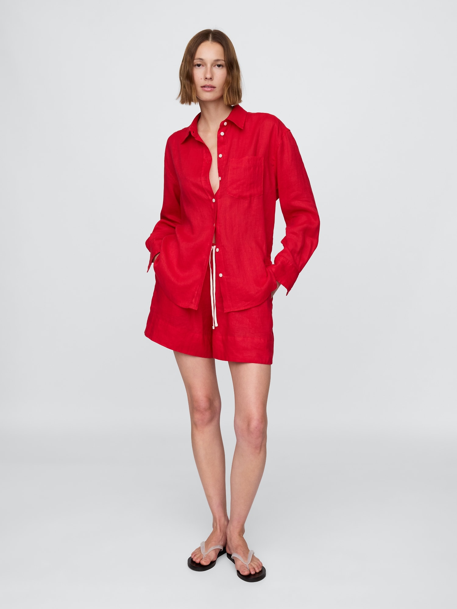 100% Linen Easy Shorts