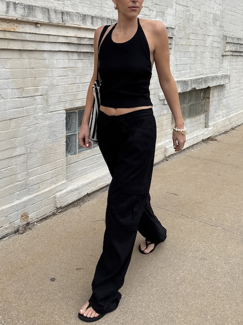 Paradise Mid Rise Straight Leg Cargo Pant