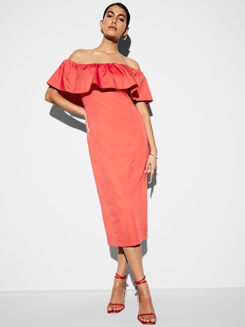 The Occasion by Old Navy Ruffle Midi Dress