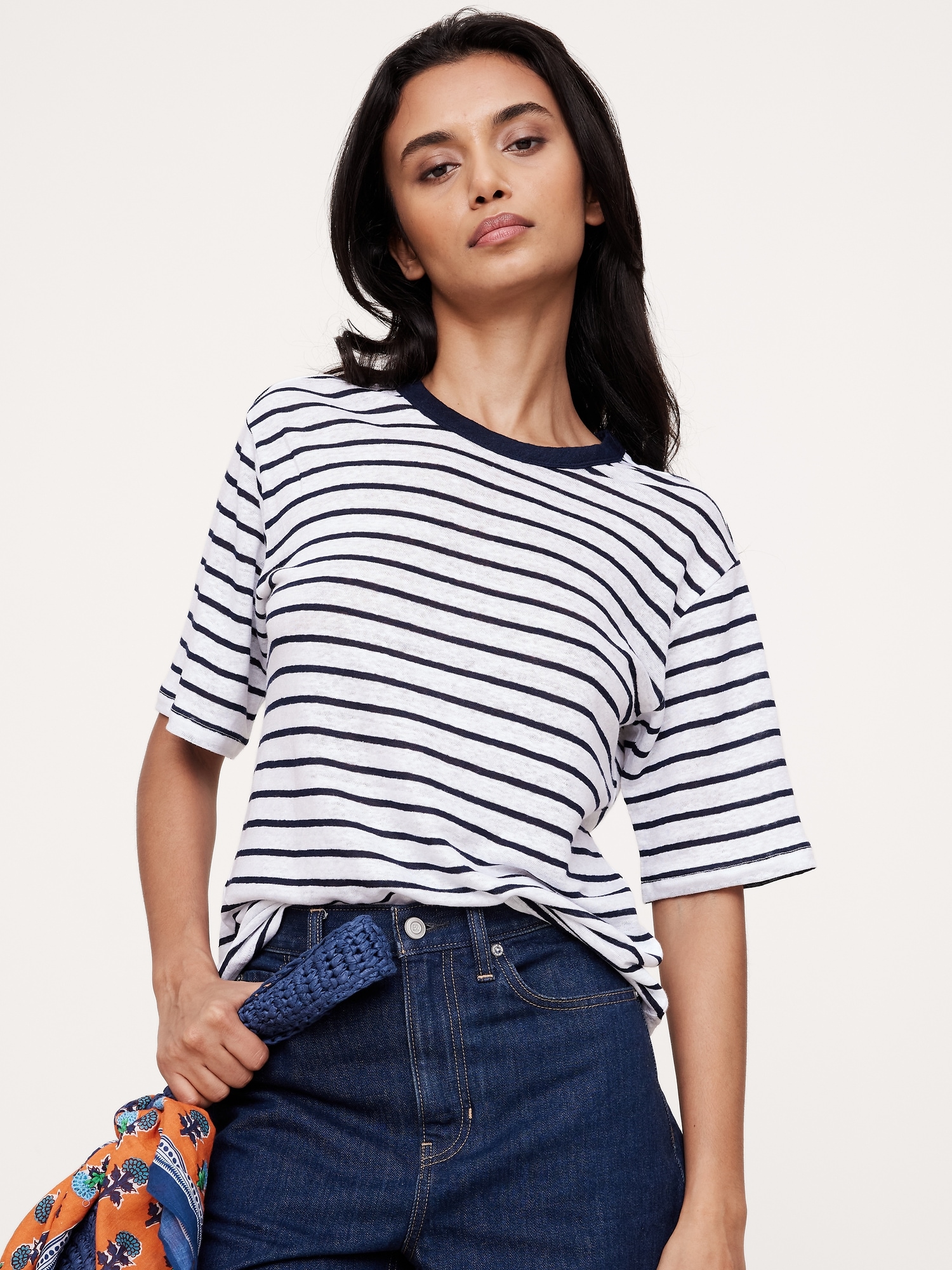 リラックス リネン Tシャツ-0