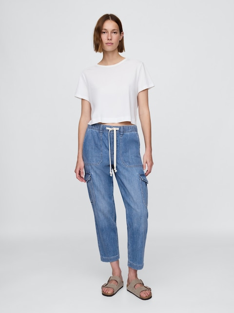 Denim Easy Cargo Joggers