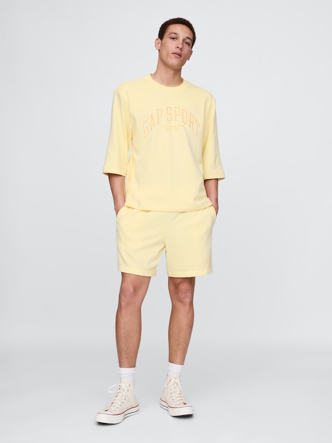 オーバーサイズ GAPグラフィック フレンチテリー クルーネックスウェット-5