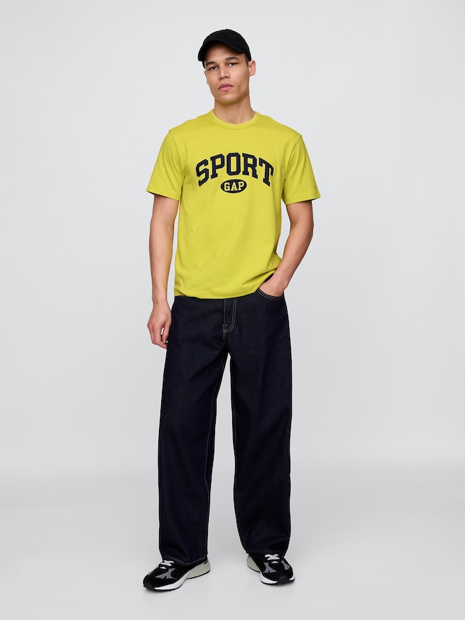 GAP SPORTロゴ リラックスTシャツ-1