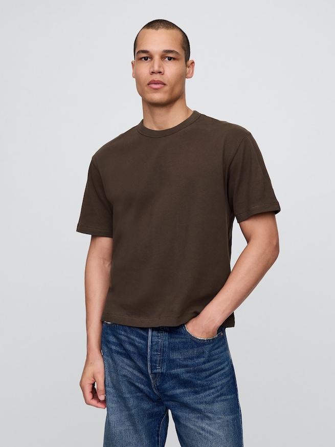 ヘビーウェイト クロップドTシャツ-0