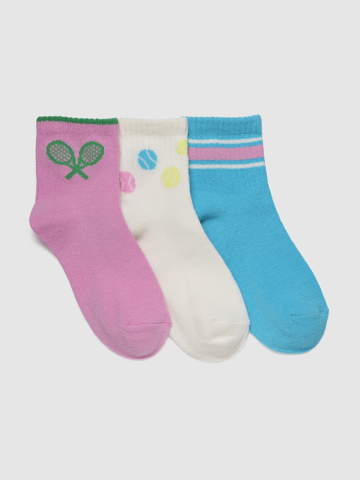 Gap ショートクルーソックス 3足セット (キッズ) Gap ショートクルーソックス 3足セット (キッズ)