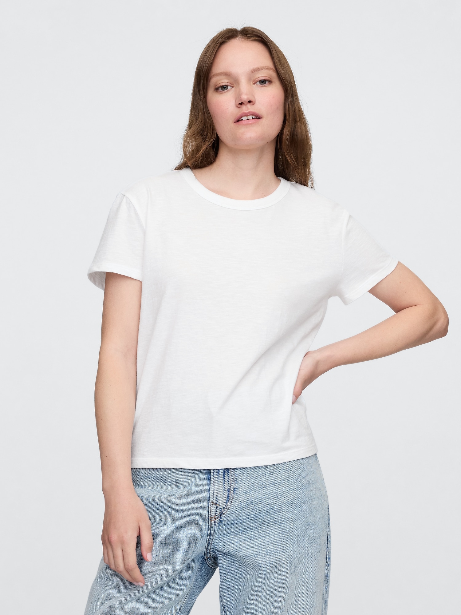 Foreversoft shrunken crewneck t-shirt