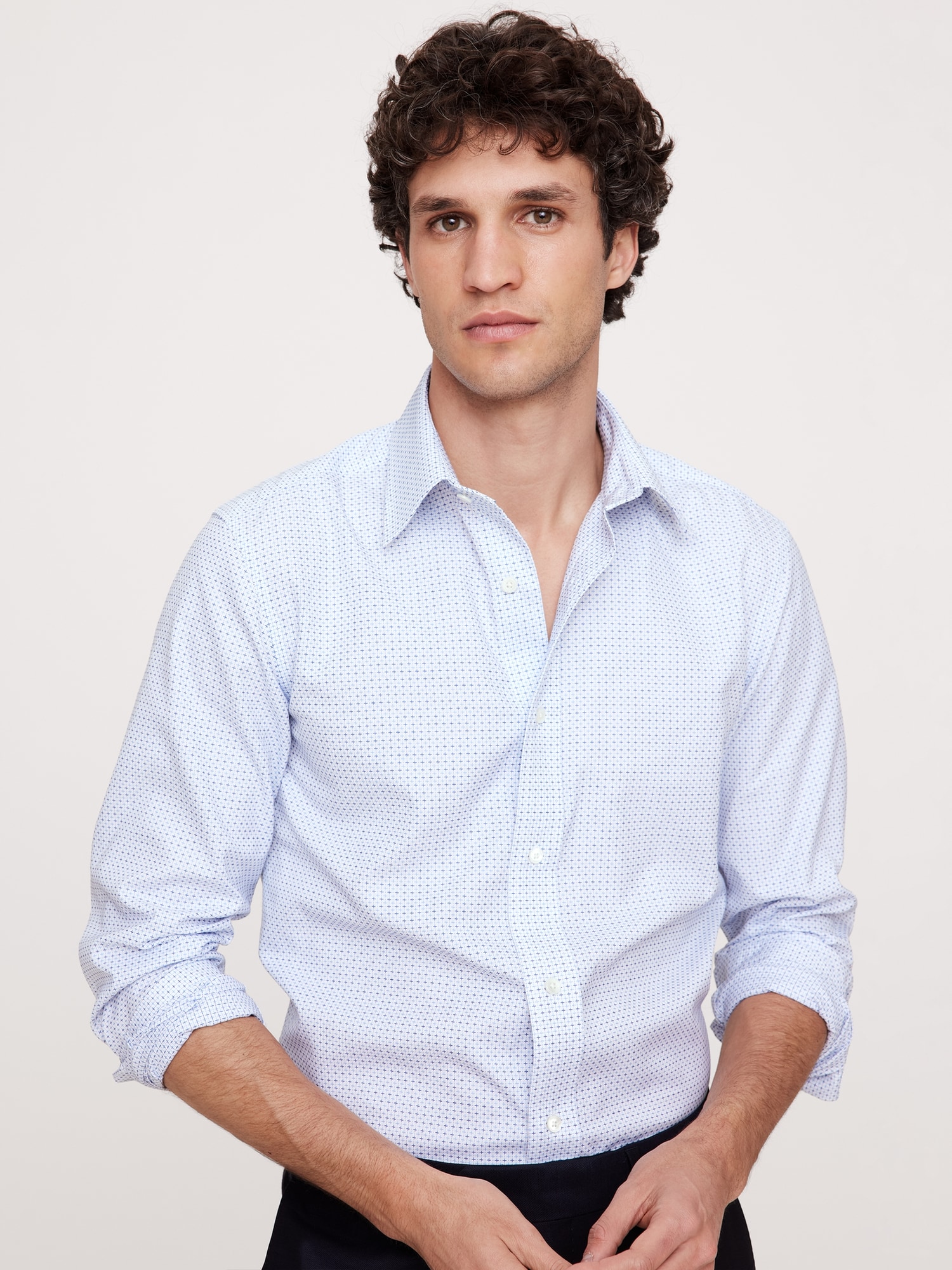Slim-Fit Wrinkle-Resistant Dress Shirt