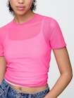メッシュ クロップドTシャツ-2