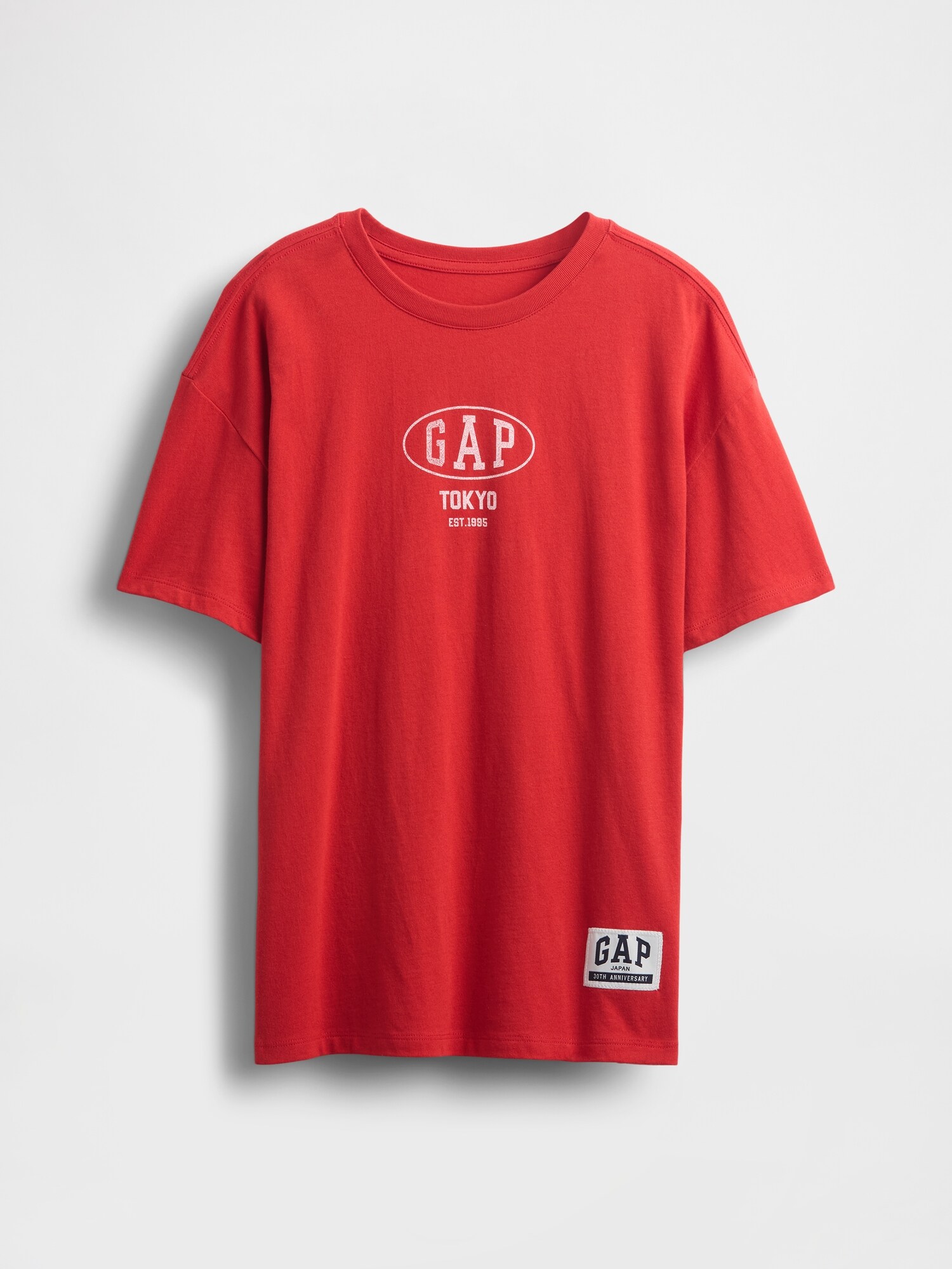30th アニバーサリー オーバーサイズ GAPロゴ チュニックTシャツ (キッズ)-1